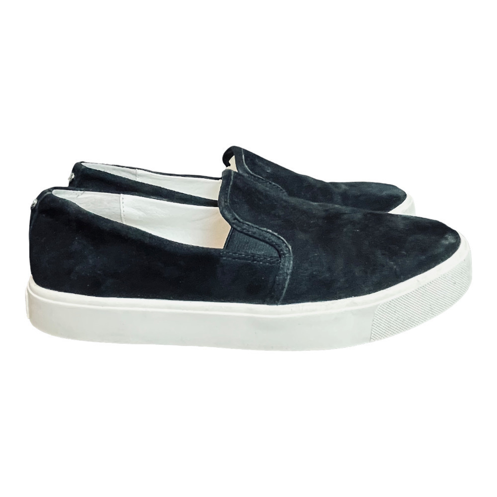 𝅺SAM Edelman Black Velvet Slip On Shoes Women’s Size 7.5 - Picture 9 of 12